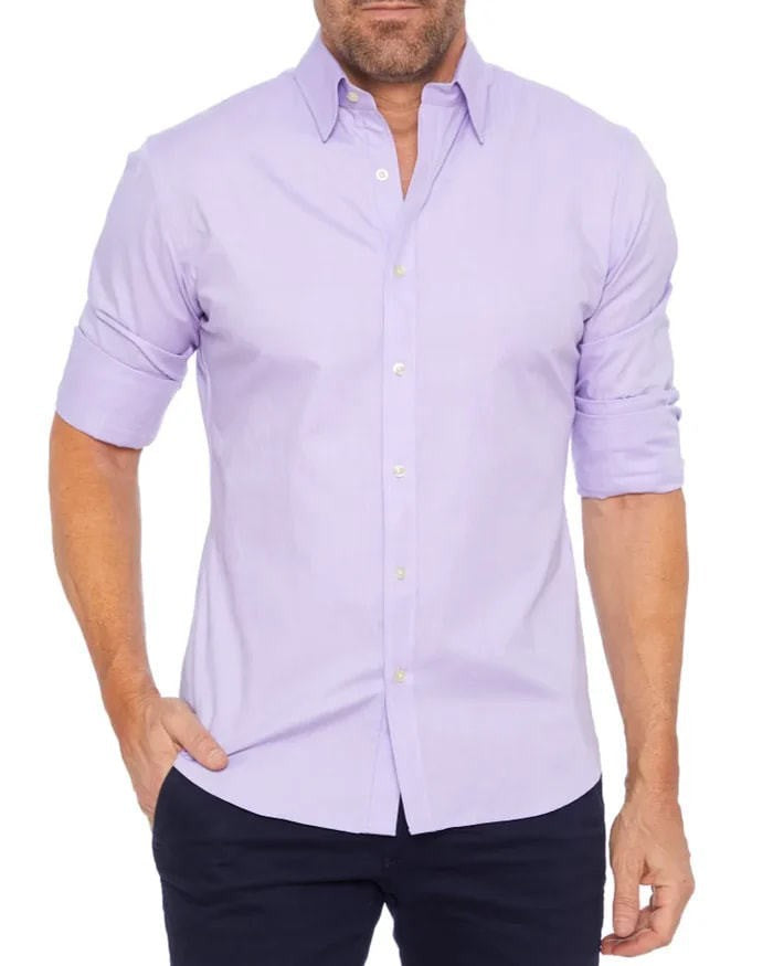Men's Zipper Oxford Shirt – Hidden Zip Design | Aladinae