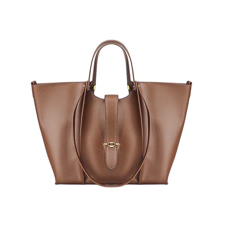 New small cowhide versatile commuter tote bag for women Genuine leather large capacity high-end women's shoulder handbag