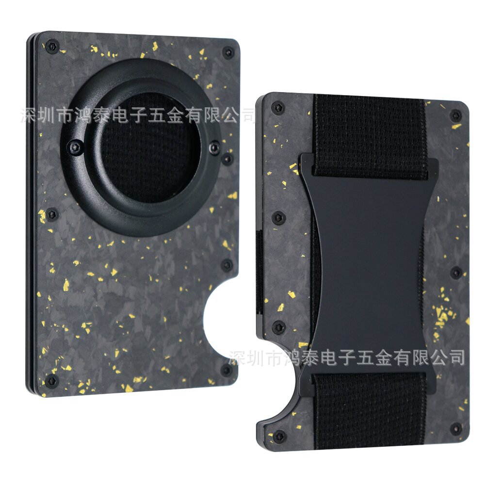 Men's RFID Metal Card Holder – Forged Carbon Design | Aladinae