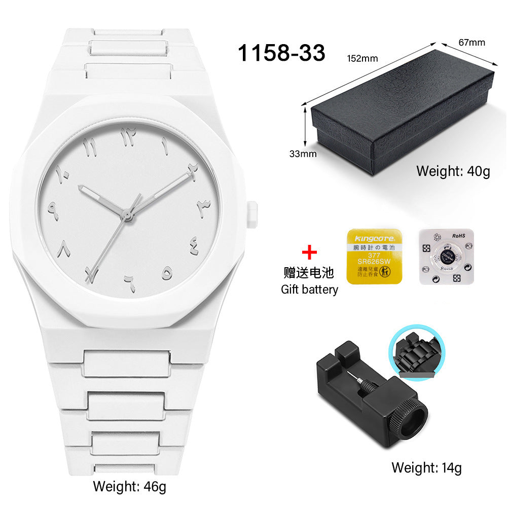 SHUAIKE new personality fashion large dial women's watch candy color trend fashion watch decorative color watch