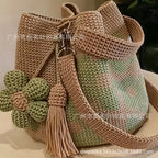 Cross-border HANDCRAFTED CROCHET FLOWER BAG Handmade Crochet Flower Bag Set