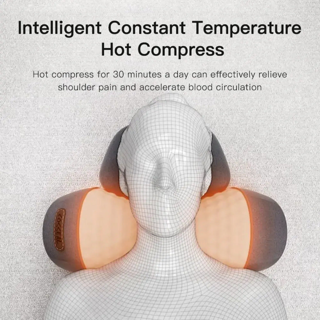 3 in 1 Neck Massage Pillow Relieves Shoulder Pain Massage Neck Support with Heat Traction Massager Amazon Exclusive
