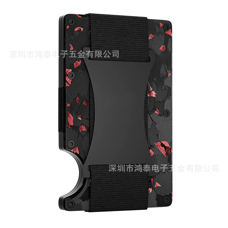 Men's RFID Metal Card Holder – Forged Carbon Design | Aladinae