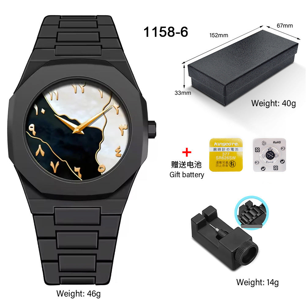 SHUAIKE new personality fashion large dial women's watch candy color trend fashion watch decorative color watch