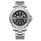 Men's Gray Quartz Watch - Waterproof, Steel Strap