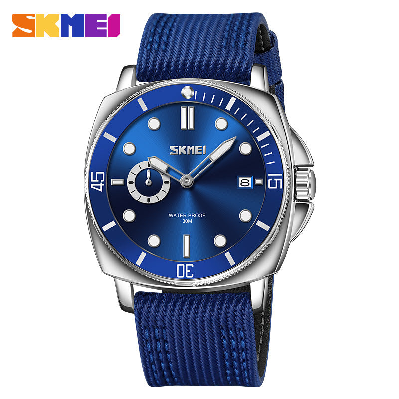 SKMEI Men's Luminous Quartz Watch – Nylon Strap | Aladinae