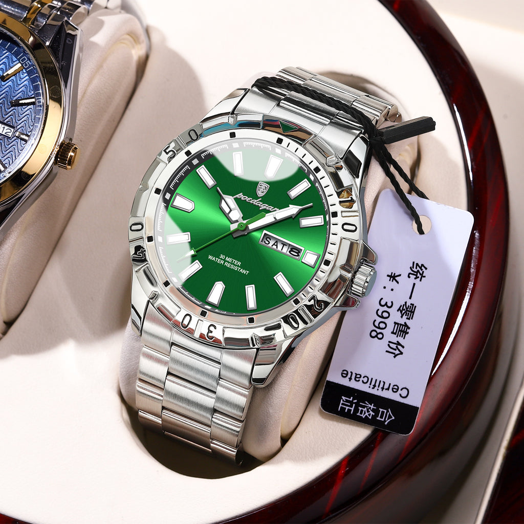 Men's Two-Tone Gold Quartz Watch - Waterproof
