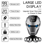 Hiena 7-Blade Electric Shaver – Rechargeable Bald Head Razor | Aladinae