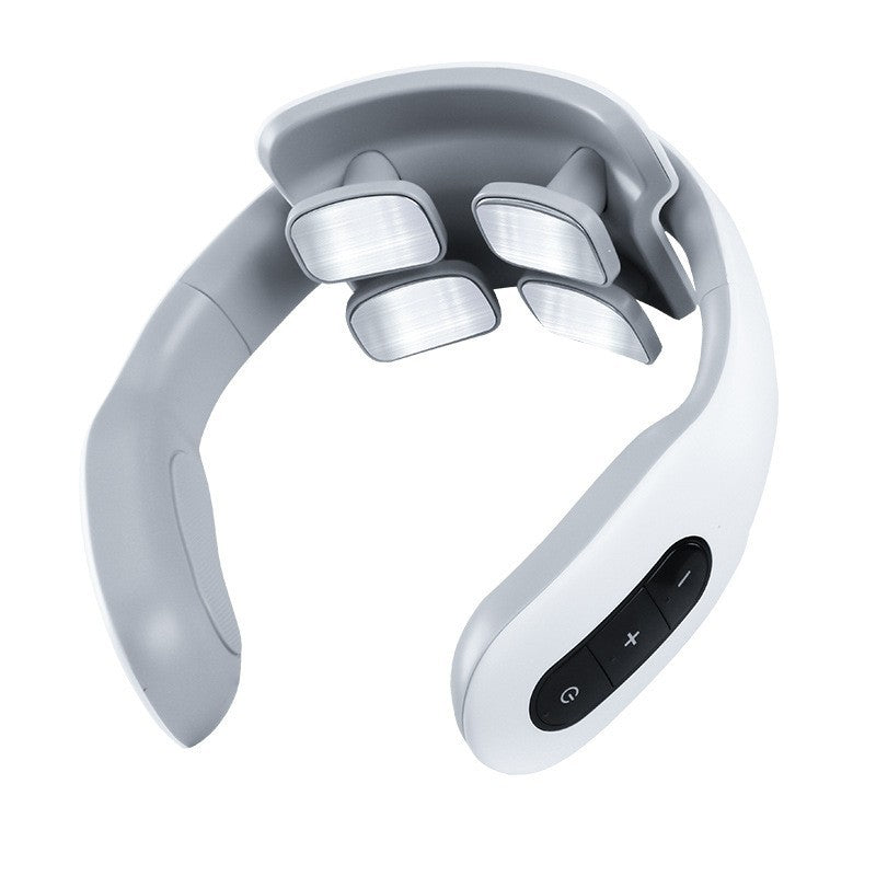 Multi-head neck massager intelligent cervical massager pulse therapy neck protector charging hot compress cervical massager