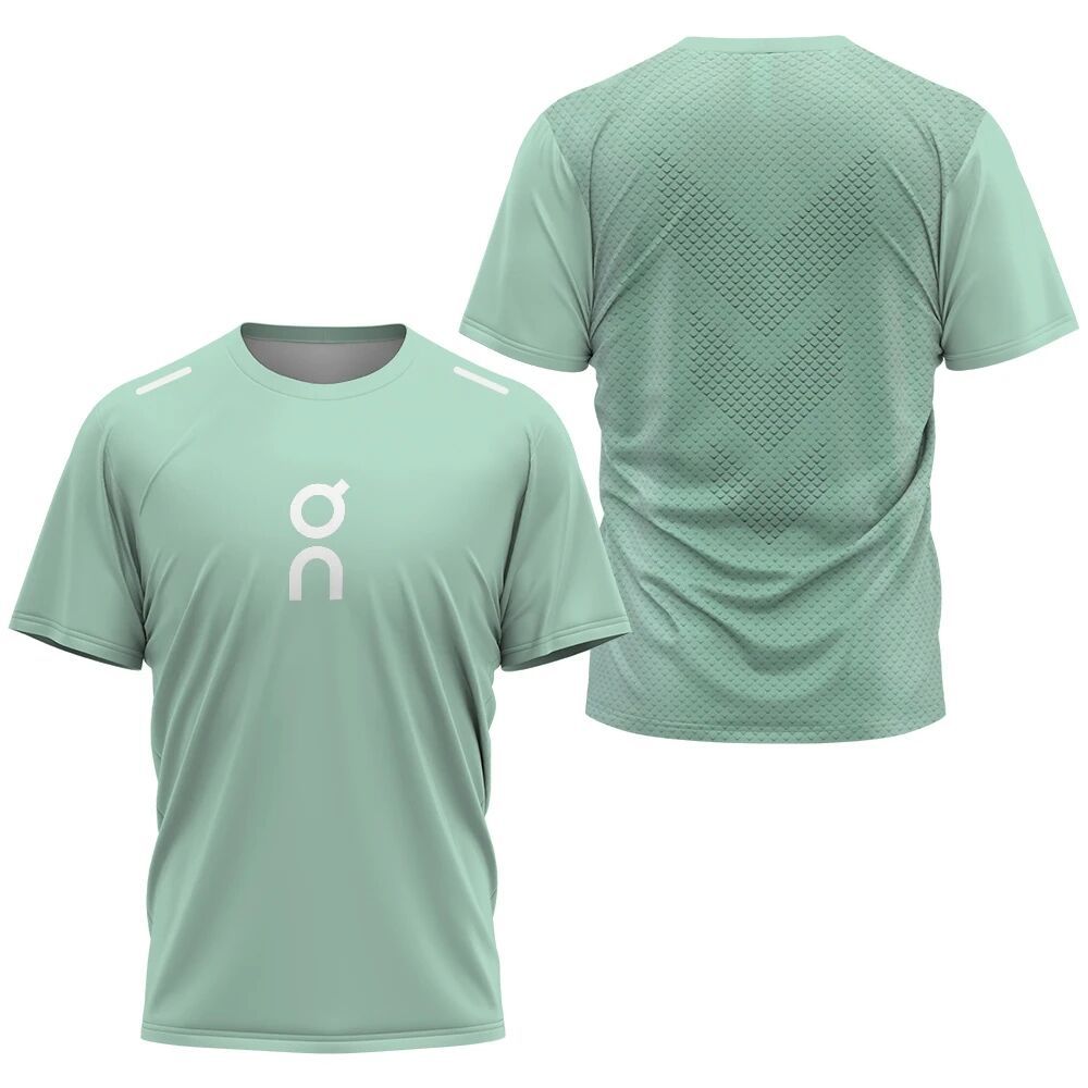 Men's Quick-Dry Mesh T-Shirt - Short Sleeve, Crew Neck