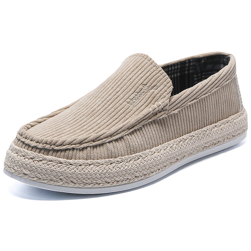 Cloth Shoes Men's Summer Breathable Soft Bottom Handmade Slip-on Old Beijing Fisherman Shoes Casual Fashion Shoes Cross-Border Men's Shoes