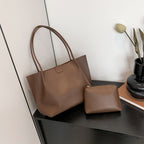 Large capacity hand-held mother-and-child tote bag for women 2024 new fashion shoulder bag cross-border foreign trade commuter bag