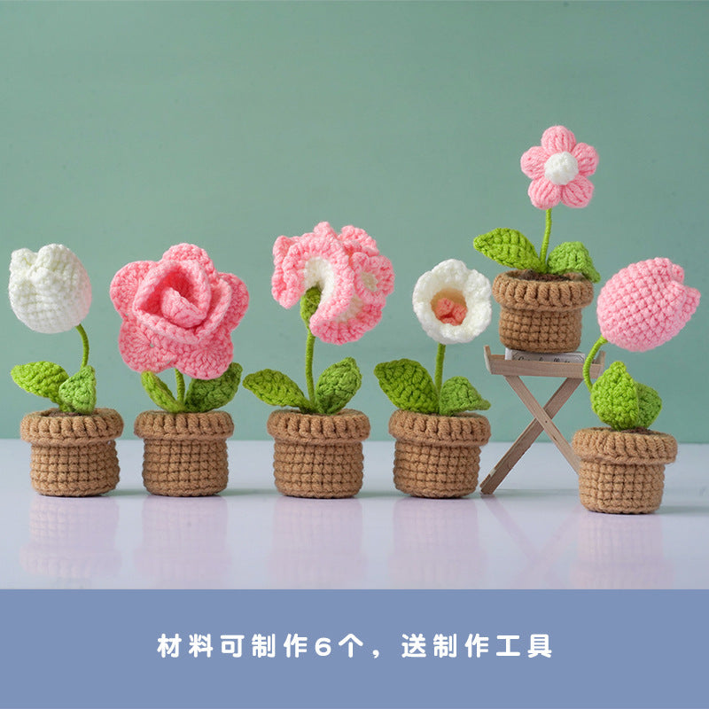 English instruction manual Amazon new product handmade crochet material bag weaving DIY wool making small toy decoration