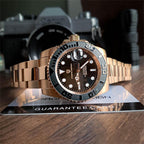 Men's White Automatic Mechanical Watch - Waterproof 100m