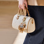 Nalandu bag women 2025 new ladies handbag white Boston pillow bag genuine leather messenger bag women's bag