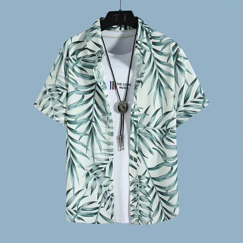 Men's Hawaiian Floral Shirt & Shorts Beach Set | Aladinae