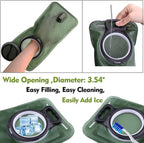 Cross-border Amazon in-stock hot-selling 2L sports cycling water bladder running mountaineering camping food-grade EVA water bag