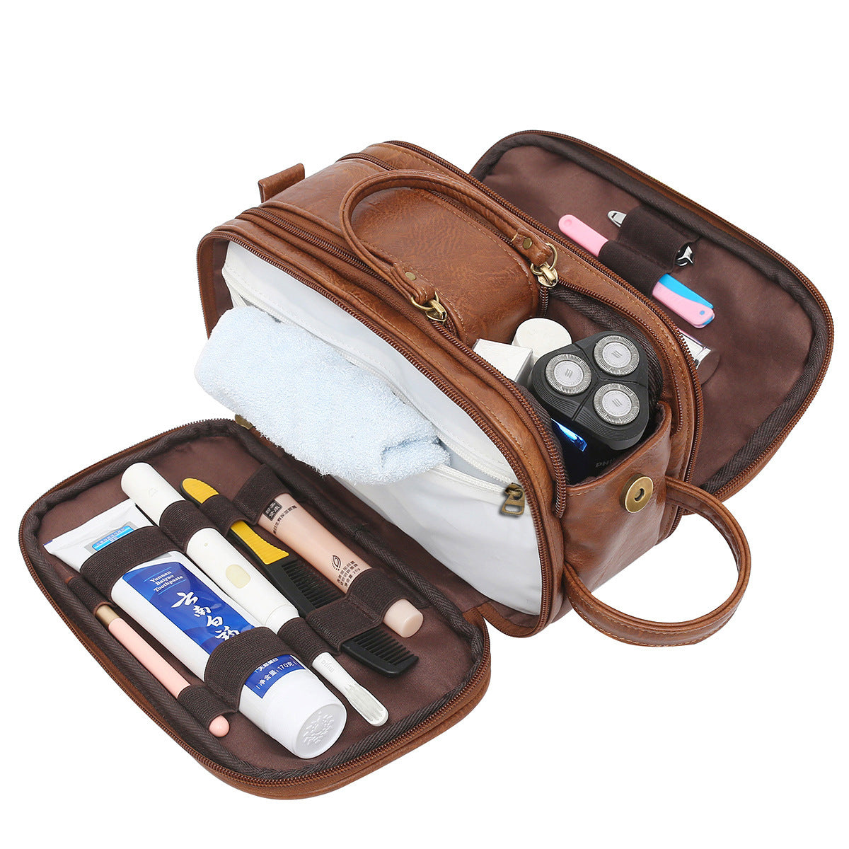 Factory direct sales Amazon cross-border new men's toiletry bag travel storage cosmetic bag large stock supply