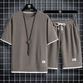 Men's Waffle Knit Casual Set – Shirt & Shorts | Aladinae