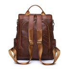 PU backpack women's fashion outdoor travel anti-theft bag female casual ladies backpack female student small school bag on behalf of