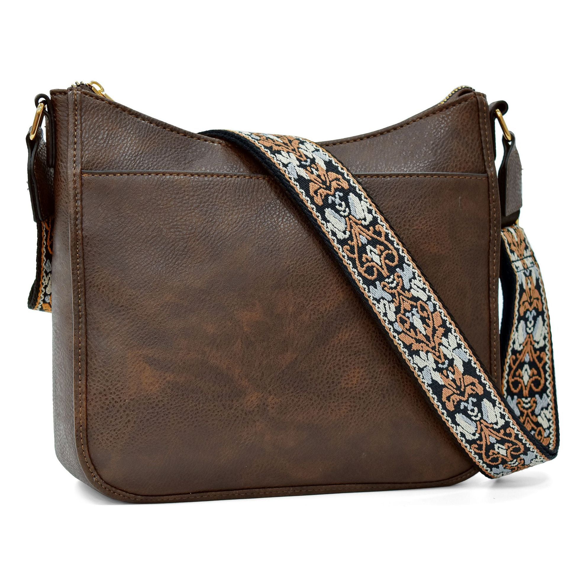 Amazon European and American retro solid color matching shoulder bag messenger bag webbing messenger bag shoulder strap large capacity multifunctional