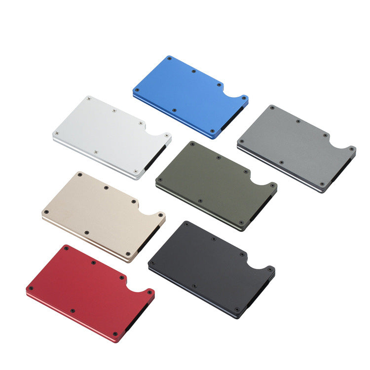 Aluminum Alloy Carbon Fiber Card Holder - RFID Blocking