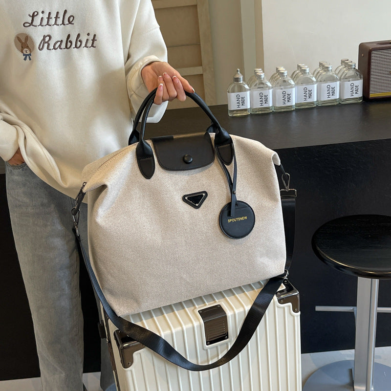 Large capacity lightweight travel bag for women new shoulder bag student commuter messenger bag travel convenient hand luggage bag