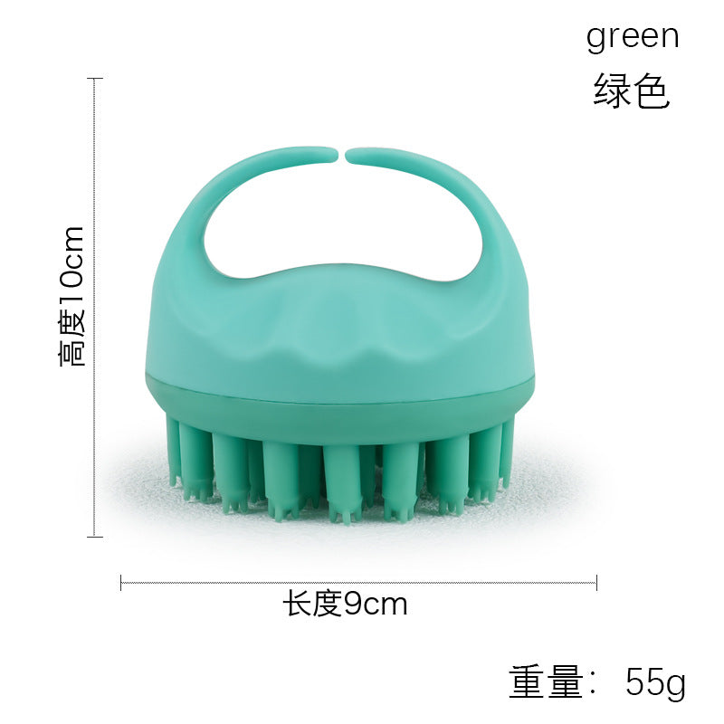 Factory direct sales of silicone shampoo brush, multi-functional massage brush, wet and dry shampoo comb, shower massage shampoo brush.