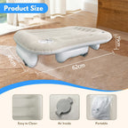Amazon baby inflatable mattress, children's car rear seat folding car mat, outdoor travel thickened flocked air mattress