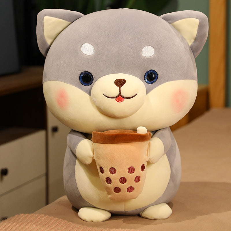 New Arrival Milk Tea Dog Plush Toy Large Doll Ragdoll Girls Children Gifts Cute Wholesale