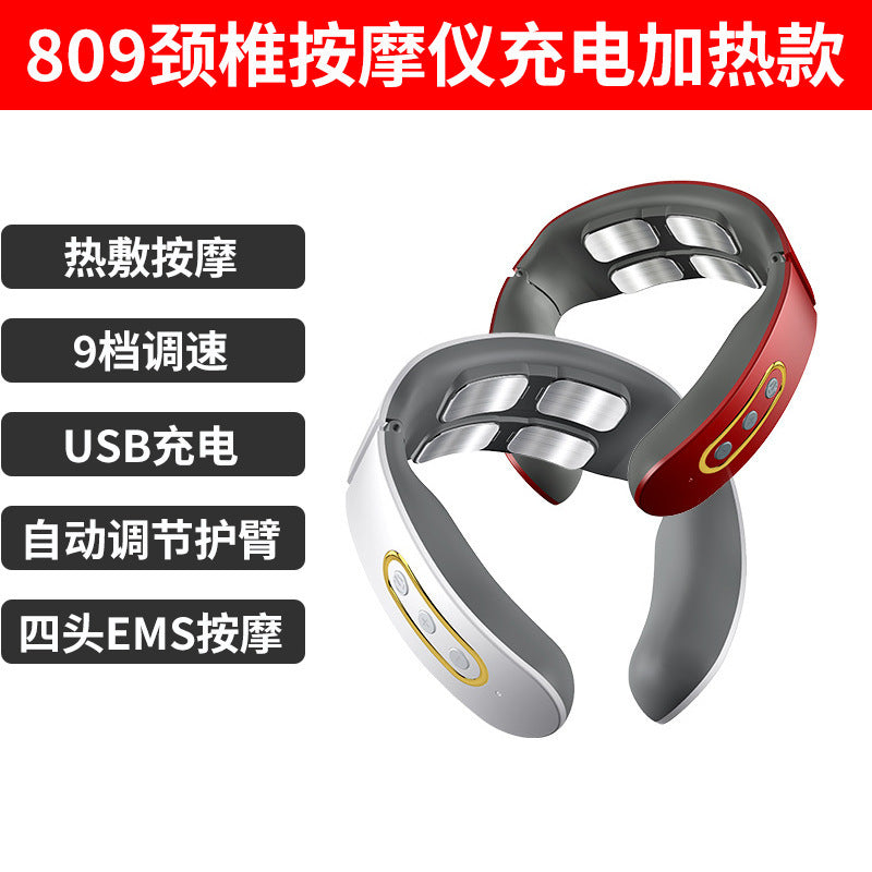New portable multi-functional neck massager, neck massager, neck protector, heat therapy, vibration neck massager