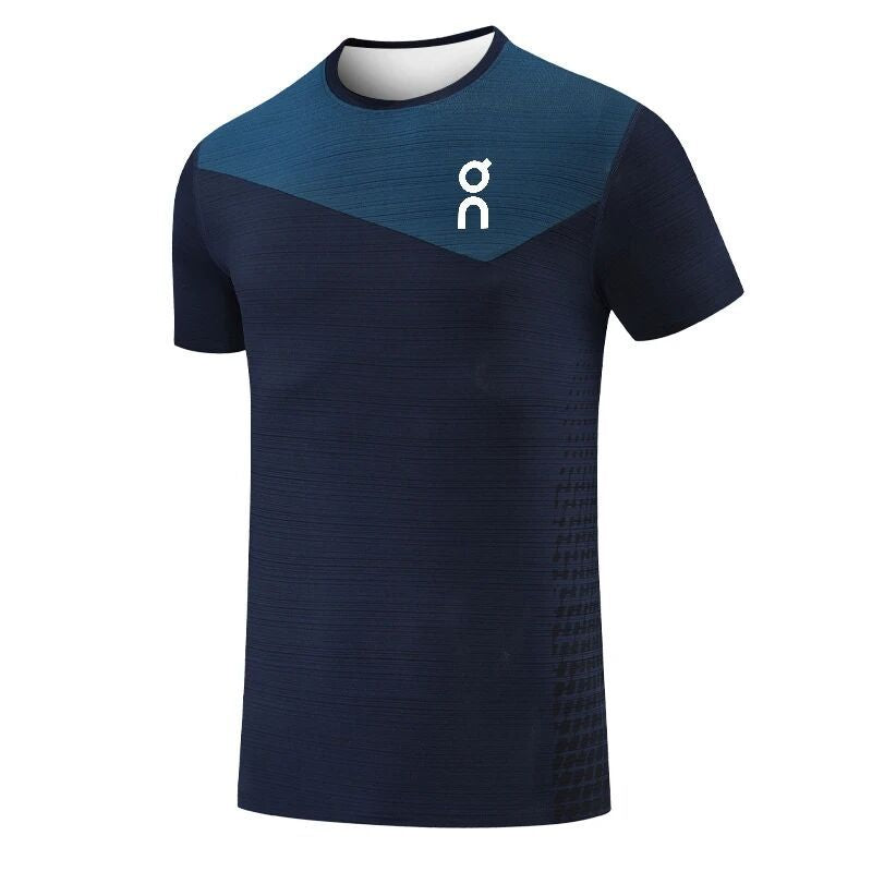 Men's Quick-Dry Mesh T-Shirt - Short Sleeve, Crew Neck
