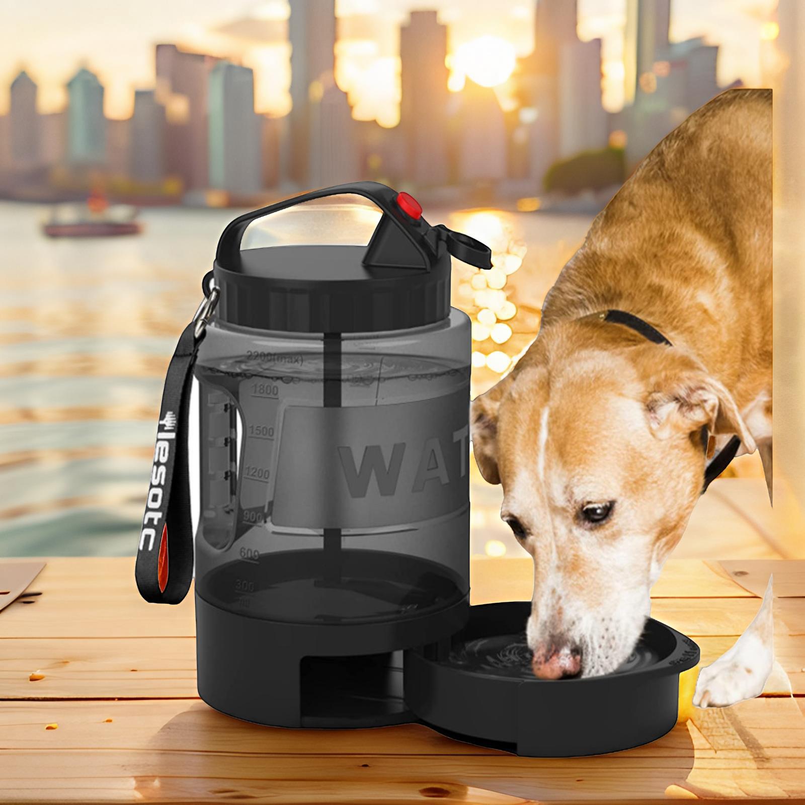 Amazon Bestseller 2.2L Dog Water Bottle, Large Capacity, Outdoor Sports Water Bottle, Outdoor Cat and Dog Water Bottle