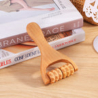 Factory direct supply wooden massager wholesale manual roller massage tool portable meridian dredging massager
