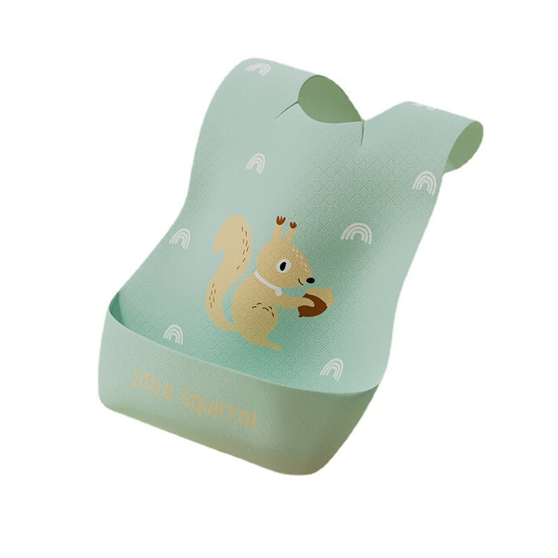 Wholesale bibs for infants and young children ins newborn baby eating absorbent children's disposable bibs
