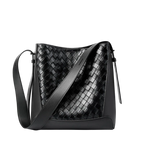 Cowhide hand-woven tote bag new style genuine leather commuter large capacity fashion shoulder bag messenger bag for women