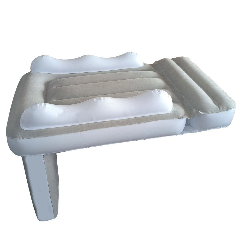 Amazon baby inflatable mattress, children's car rear seat folding car mat, outdoor travel thickened flocked air mattress