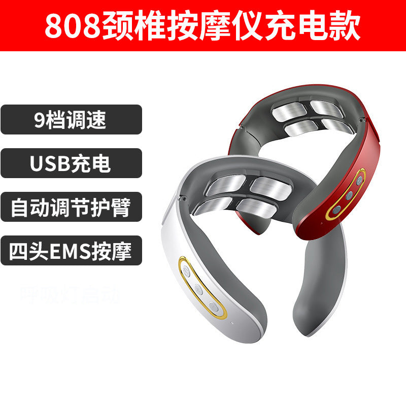 New portable multi-functional neck massager, neck massager, neck protector, heat therapy, vibration neck massager