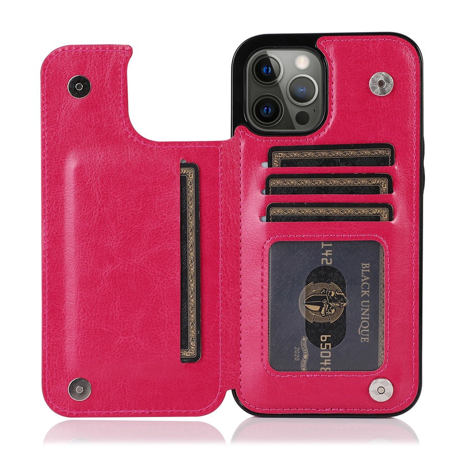 iPhone Wallet Case - Leather, Card Holder, Stand