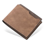 Men's Black Multi-Card Wallet - PU, Ultralight