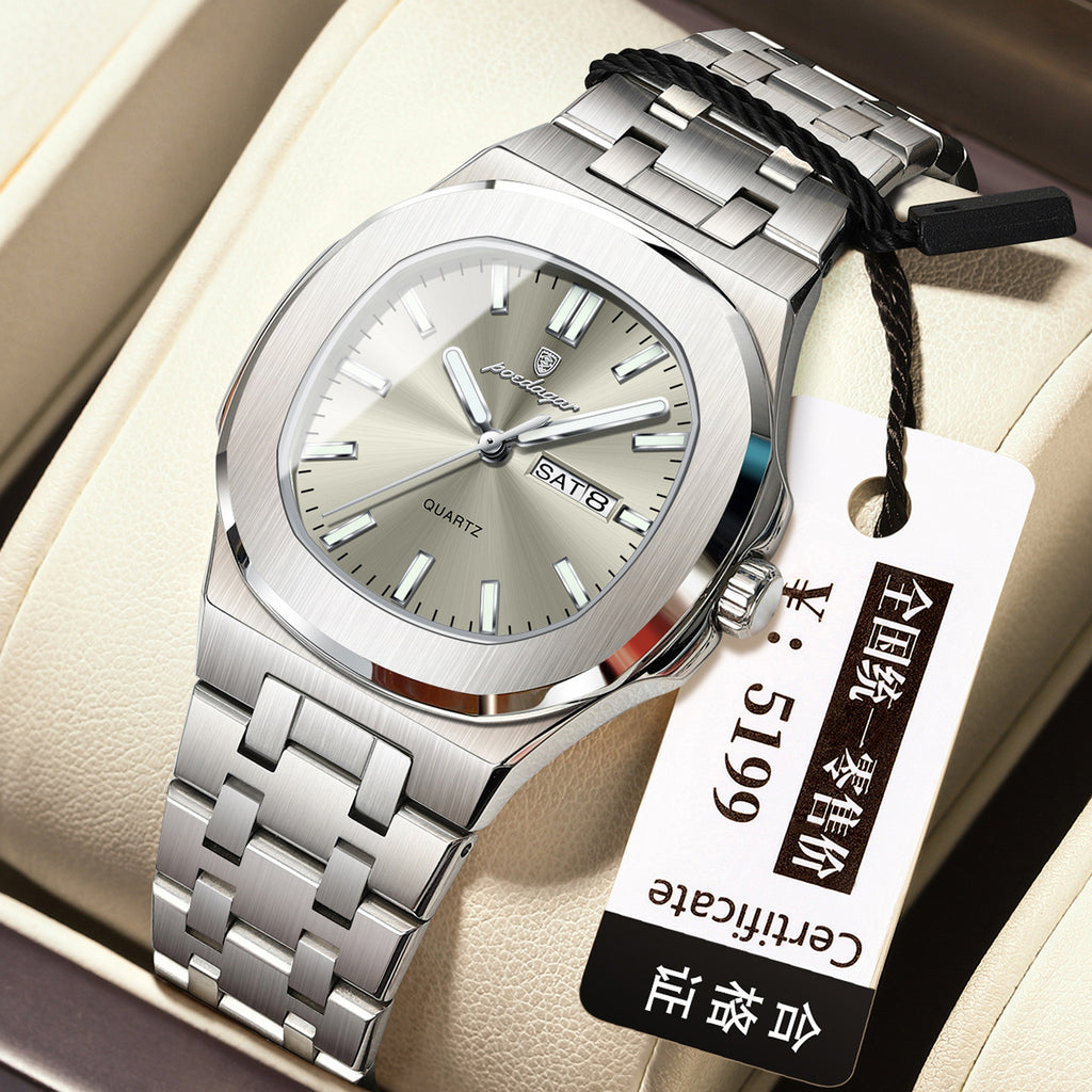 Swiss brand square quartz women's watch, new waterproof and luminous wristwatch, live stream hot-selling item for export, dropshipping available.