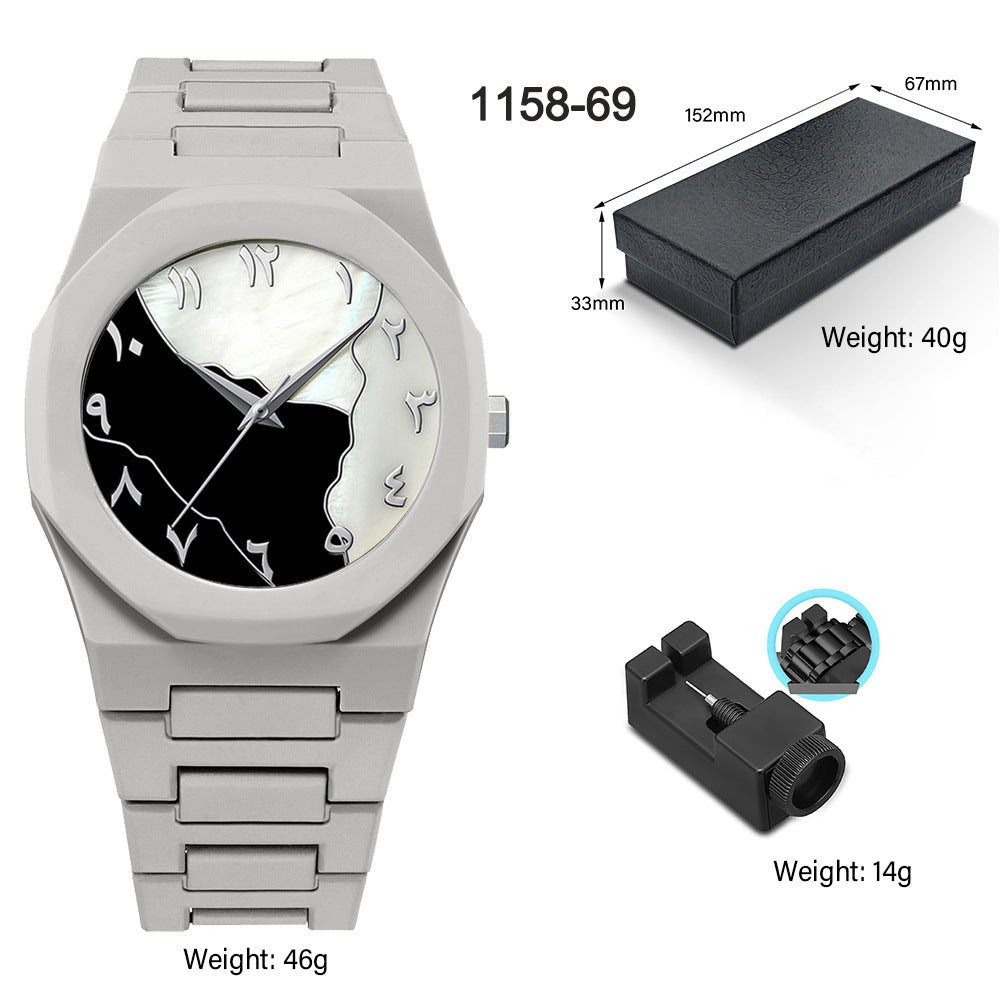 Women's Large Dial Candy Color Watch - Plastic Strap