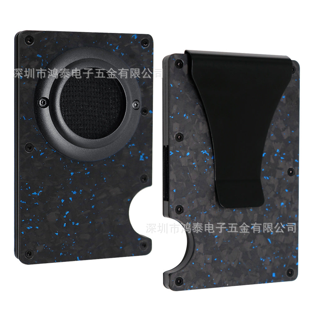 Men's RFID Metal Card Holder – Forged Carbon Design | Aladinae