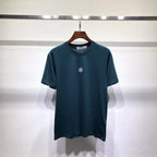 Unisex Green Letter Print Cotton T-Shirt | Aladinae