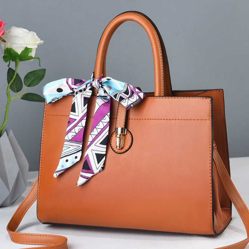 Fashion ladies bag large capacity bag crossbody mother style solid color net celebrity simple western style small bag bags