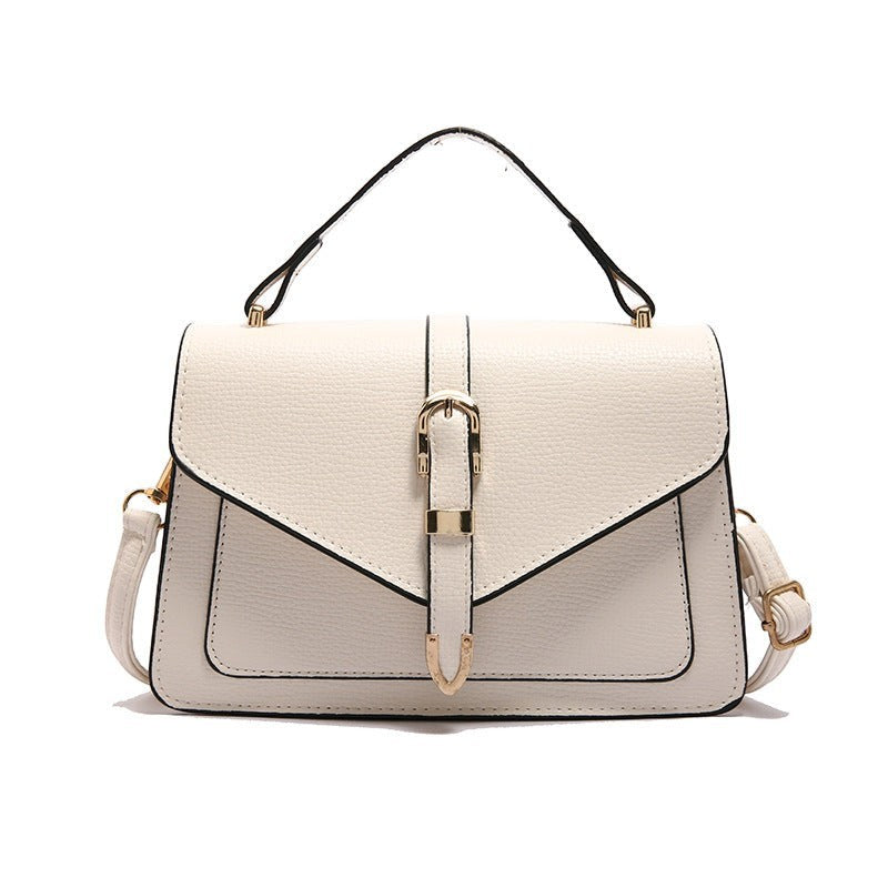 Retro bag women solid color autumn and winter women's bag 2024 new style fashion casual simple shoulder handbag crossbody small square bag