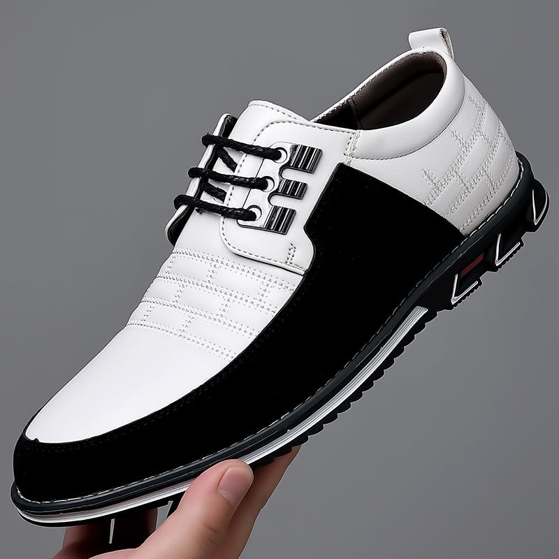 Men's White Leather Casual Shoes – Sizes 38-52 | Aladinae