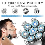 Hiena 7-Blade Electric Shaver – Rechargeable Bald Head Razor | Aladinae