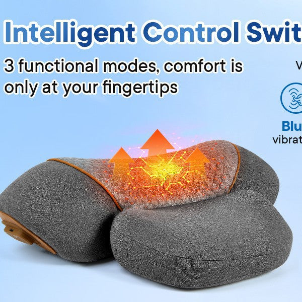 3 in 1 Neck Massage Pillow Relieves Shoulder Pain Massage Neck Support with Heat Traction Massager Amazon Exclusive