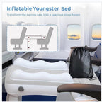 Amazon baby inflatable mattress, children's car rear seat folding car mat, outdoor travel thickened flocked air mattress